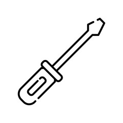 screwdriver line icon