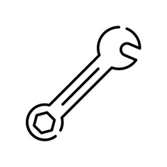 wrench line icon