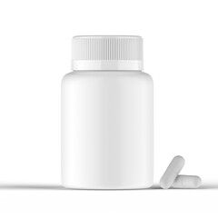 white medicine bottle