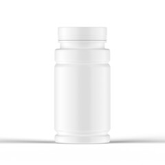 Glossy Pills Bottle 3d Rendering