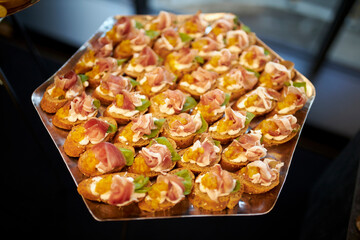 Catering. Little sandwiches. Snacks 