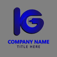 latter KG abstract 3d logo design, 3d logo for your business.