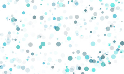 Various shades of blue and dark green isolated round dots graphic design element overlay