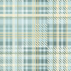 Seamless tartan plaid pattern in Blue , Green and Yellow Color.