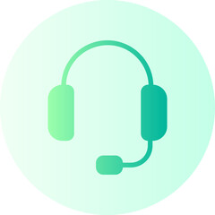 headphones gradient icon