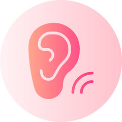 listening gradient icon