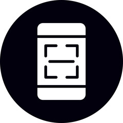 qr scan glyph icon