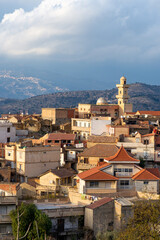 Top view of a small village in Béjaïa city. Heritage architecture. 