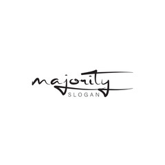 Fototapeta premium Modern calligraphy text. Vector hand-drawn illustration black and white