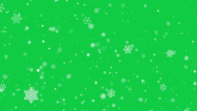 christmas snow winter holiday green screen alpha channel
