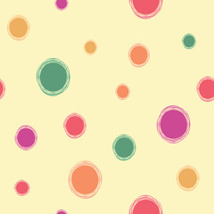 Vector circles pattern background. Perfect for fabric, scrapbooking, wallpaper projects