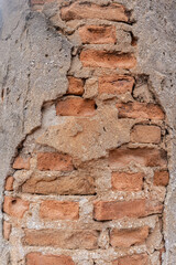 Real brick wall background and texture