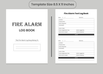 Fire Alarm Log Book and KDP Interior
