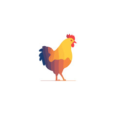 Feathered Friend: A Vector Art Chicken Logo
