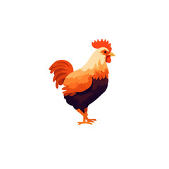 Feathered Friend: A Vector Art Chicken Logo