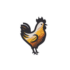 Feathered Friend: A Vector Art Chicken Logo