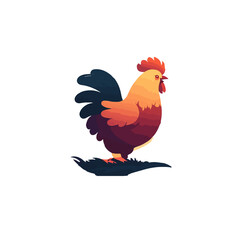 Feathered Friend: A Vector Art Chicken Logo