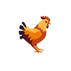 Feathered Friend: A Vector Art Chicken Logo