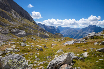 Mountain landscape in French alps