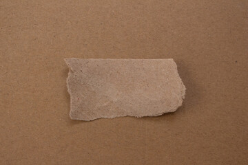 Top view of blank cardboard piece with copy space.