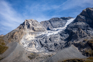 Grande Casse Alpine glacier landscape in French alps