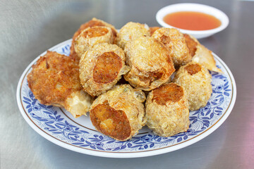 Deep Fried Crab meat roll, Hoi Jo, Crab meat