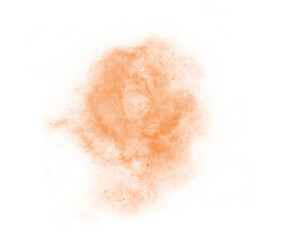 Orange powder abstract