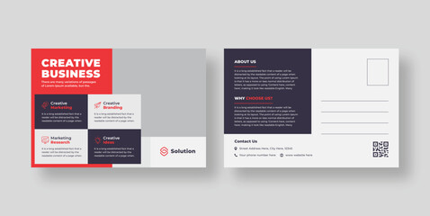 Corporate business postcard or Modern eddm postcard design template