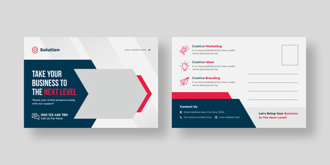 Corporate business postcard or Modern eddm postcard design template
