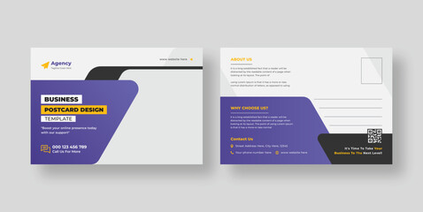 Corporate business postcard or Modern eddm postcard design template