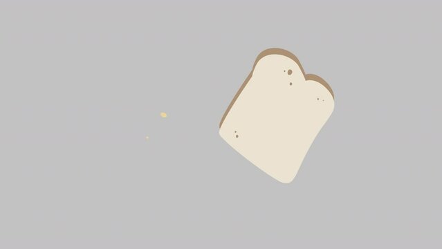 Animated Bread icon of nice animated icons. Explainer video easy to use with alpha channel
