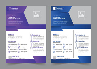 Obraz premium Creative Business Flyer Vector Template 
