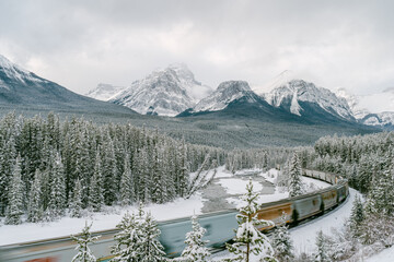 Canadian winter, Alberta, Banff