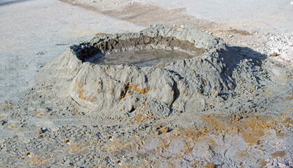 mixing cement powder, sand and water