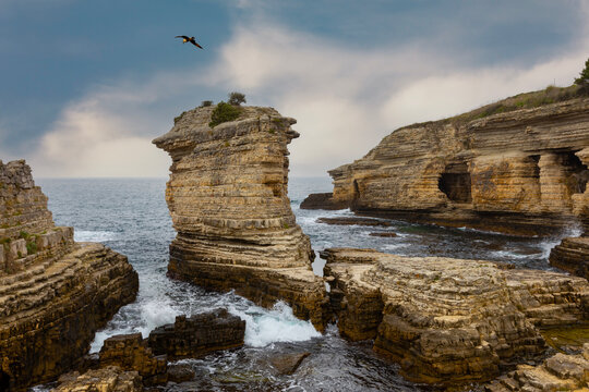 The long exposure photo from the Kerpe Cliffs