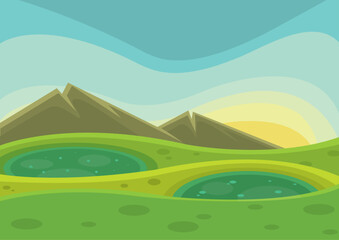 Obraz premium landscape with mountains