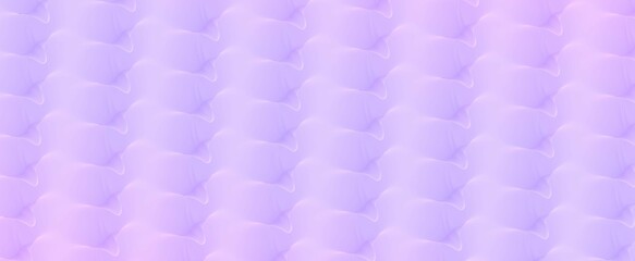Purple tracery from abstract waves droplets background. Symmetrical squiggly textures with 3d render soft pink gradient. Futuristic simple design of cleanliness and freshness
