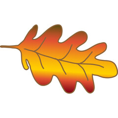  colorful autumn leaves Chestnut, maple, oak, birch, aspen, etc.