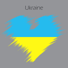 ukraine crisis war in ukraine flag colors vector pray for peace national flag. People man and woman hands pray for world support against terror attack
