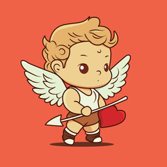 cupid with heart