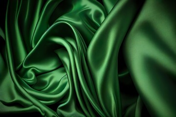 green silk background