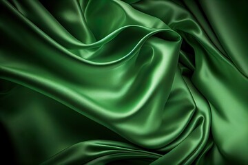 green silk background