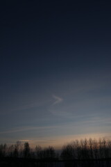 Fototapeta premium Sunset sky for background. amazing panoramic sunrise or sunset sky. sky scene