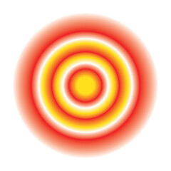 Pain Icon, Painful Spot Mark, Ache Symbol, Painkiller Target, Pain Pointing Sign, Red Circle Illness Location