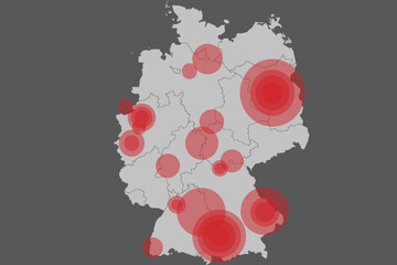 urban zoning analysis, urban zoning analytic, germany urban zoning, Population analysis for urban zoning, germany map, Urban data analysis. vector vector