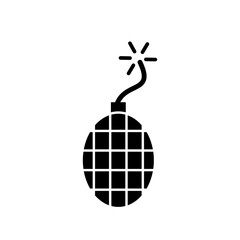 Bomb icon vector logo design illustration