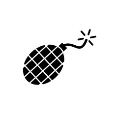Bomb icon vector logo design illustration