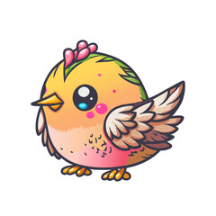 Cute adorable cartoon chicken