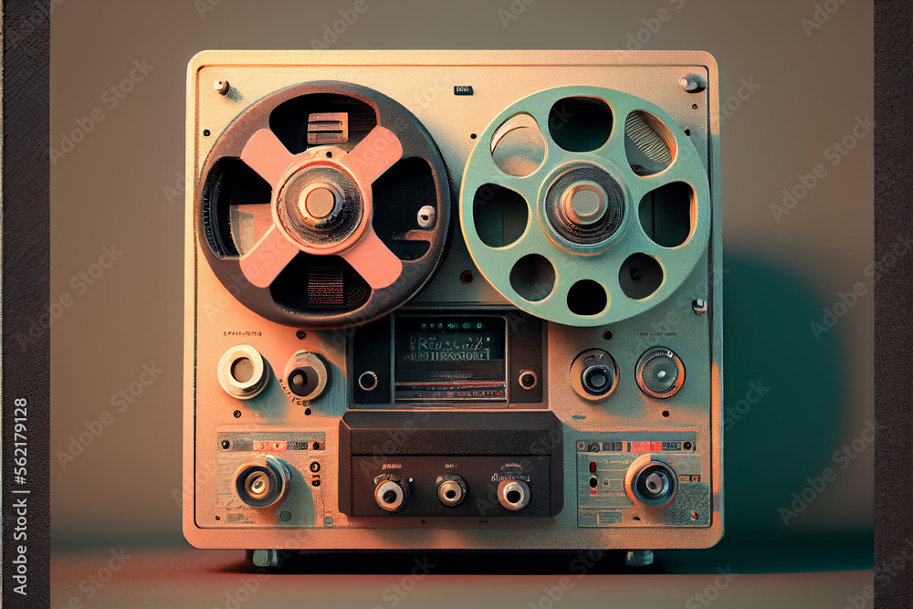 Poster beautiful real tape . generative ai technology