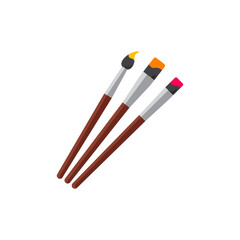 Paint brushes vector illustration 